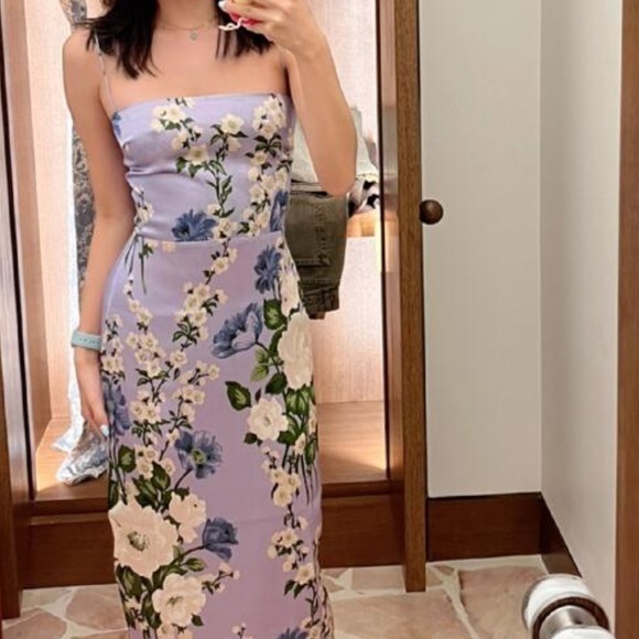 Reformation Dresses & Skirts - Reformation Frankie Silk Dress Garden Soiree